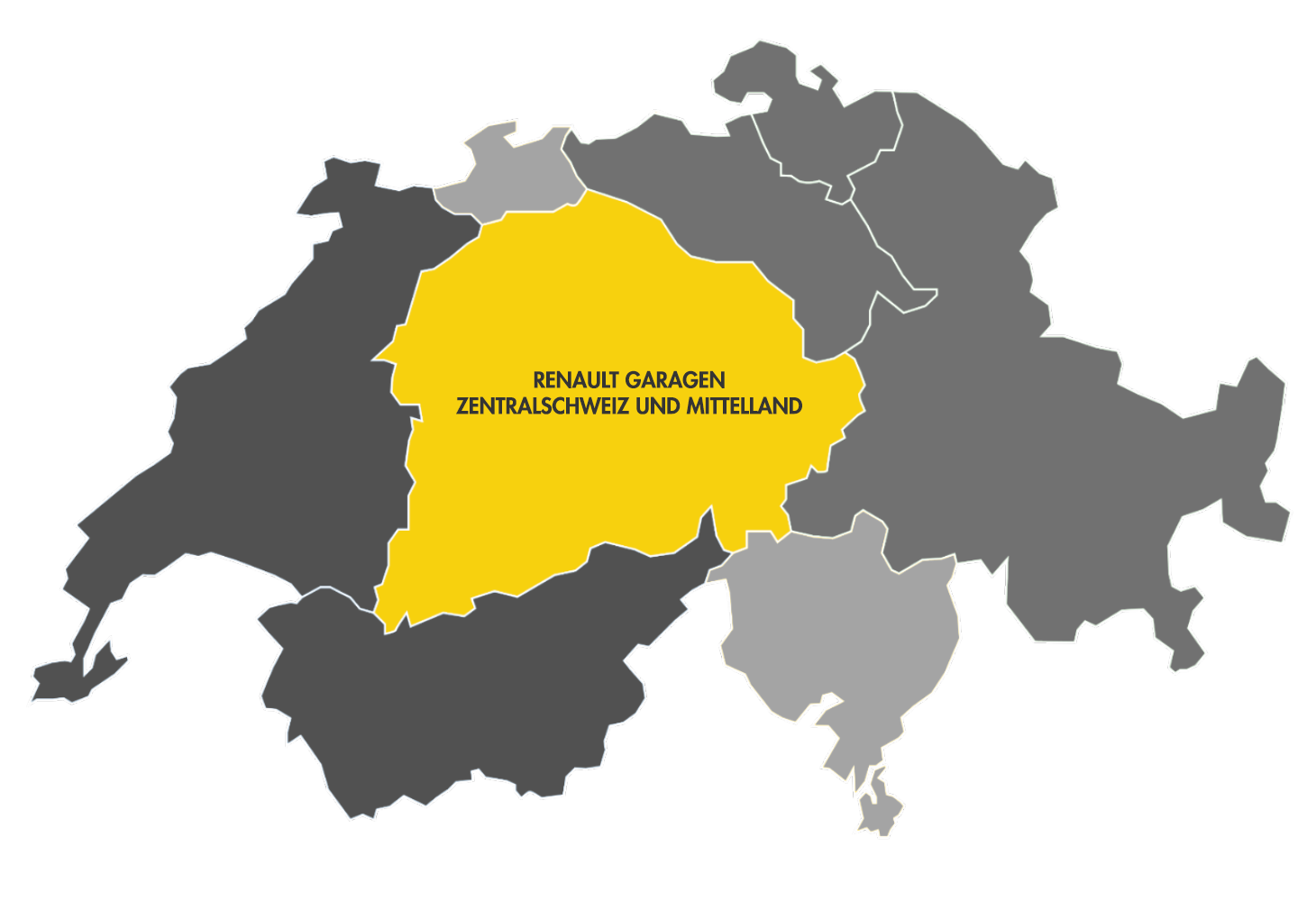 Renault Dacia R1 Händler-Gebiet Garage Galliker Gruppe - Zentralschweiz und Mittelland